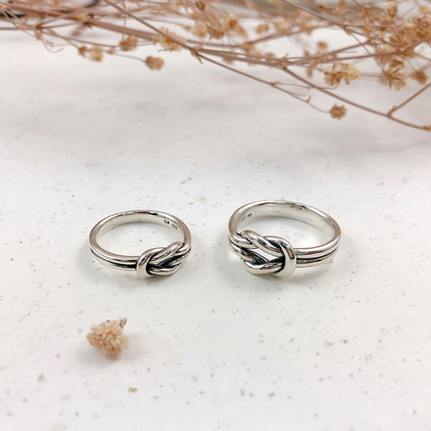 925純銀|簡約扭結戒指 RS-0758-RS-0758A