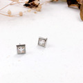 316L鋼|方框三角鑽耳飾 BSS467 316L鋼|方框三角鑽耳飾 BSS467