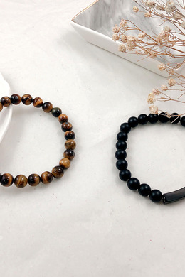 316L鋼|低調個性黑瑪瑙 / 純淨虎眼石手鍊 BSS581-BSS581A 316L鋼|低調個性黑瑪瑙 / 純淨虎眼石手鍊 BSS581-BSS581A