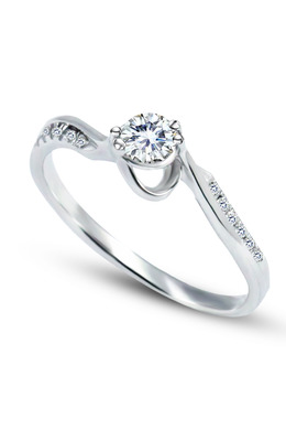 925純銀|清麗心綺鋯石/鑽石純戒指 ZR583 925純銀|清麗心綺鋯石/鑽石純戒指 ZR583