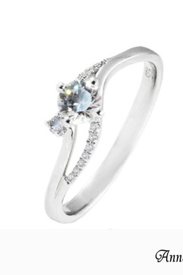 925純銀|相依相伴鋯石/鑽石純銀戒指 ZR415 925純銀|相依相伴鋯石/鑽石純銀戒指 ZR415