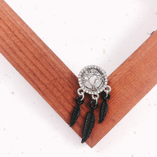 316L鋼|捕夢網之樹擴耳環 s121-1-2