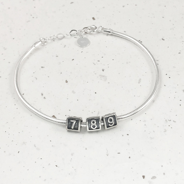 925純銀|生命靈數手鍊.789貴人線 b91091-p901496-7-8-69