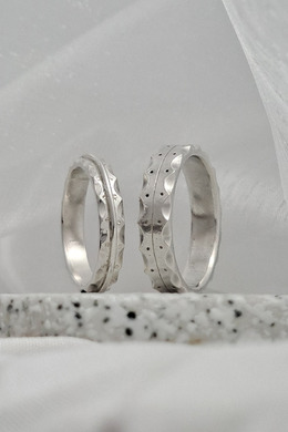 925純銀|互補戀人戒指 mr0014-mr0014A 925純銀|互補戀人戒指 mr0014-mr0014A