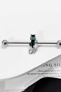 316L鋼|黑白雙貓I形環 s2152ECAB-17 316L鋼|黑白雙貓I形環 s2152ECAB-17