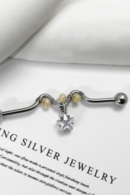 316L鋼|串珠電流星星I形環 s22YECAA-17 316L鋼|串珠電流星星I形環 s22YECAA-17