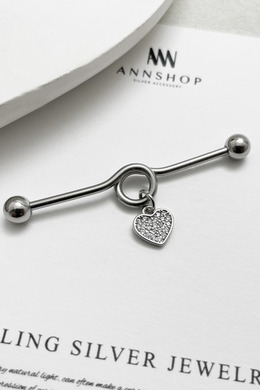 316L鋼|閃鑽愛心I形環 s239VECAA-17 316L鋼|閃鑽愛心I形環 s239VECAA-17