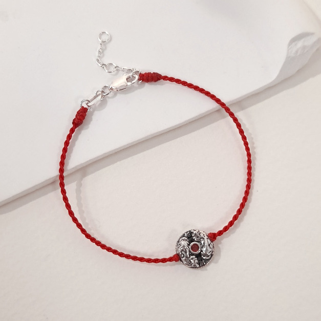 925純銀|財富滿門紅線手鍊 9BW0052