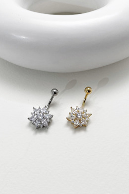 316L鋼|立體尖橢圓花邊肚臍環 s7141-s7141A 316L鋼|立體尖橢圓花邊肚臍環 s7141-s7141A