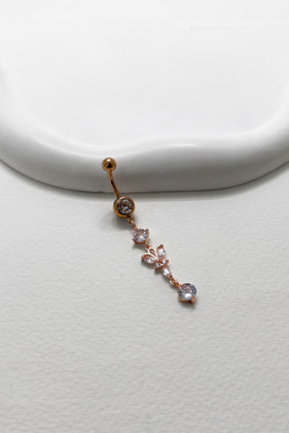 316L鋼|清新花束肚臍環 s7158A 316L鋼|清新花束肚臍環 s7158A