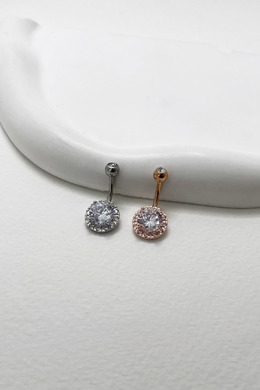 316L鋼|大圓排鑽肚臍環 s780-1 316L鋼|大圓排鑽肚臍環 s780-1