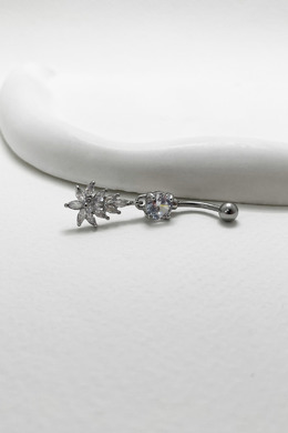 316L鋼|閃鑽樹木肚臍環 s7159 316L鋼|閃鑽樹木肚臍環 s7159