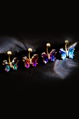 316L鋼|幻彩蝶夢肚臍環 s7240/s7240-1/s7240-2/s7240-3 316L鋼|幻彩蝶夢肚臍環 s7240/s7240-1/s7240-2/s7240-3