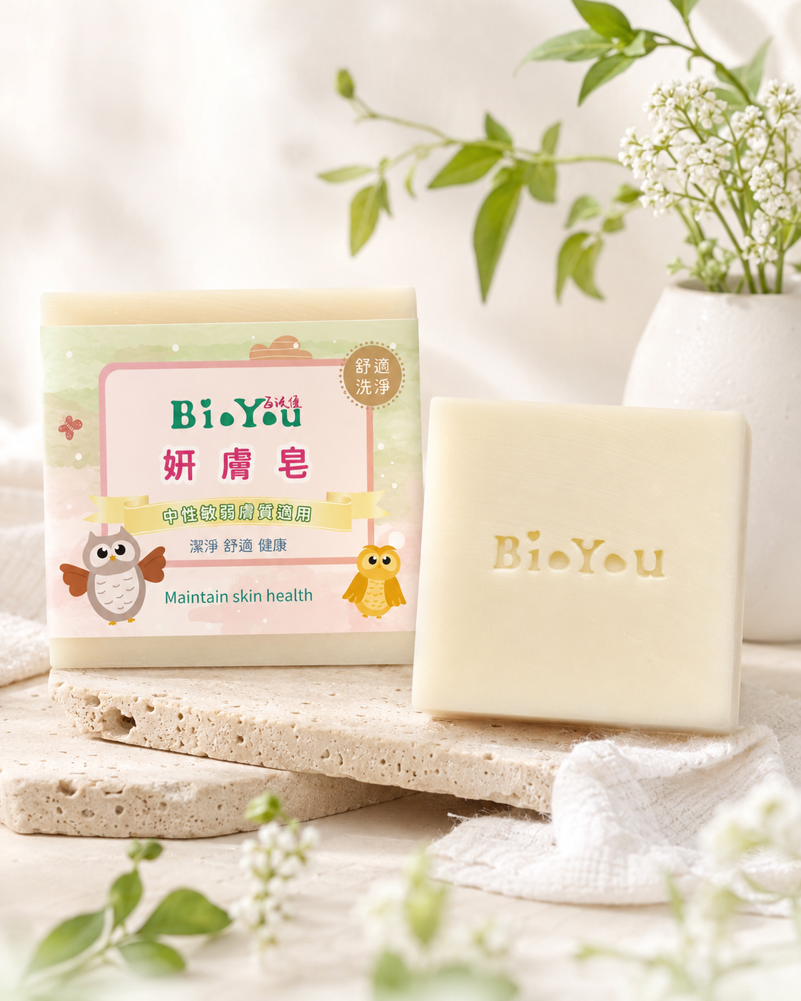 妍膚皂包裝與商品主視覺