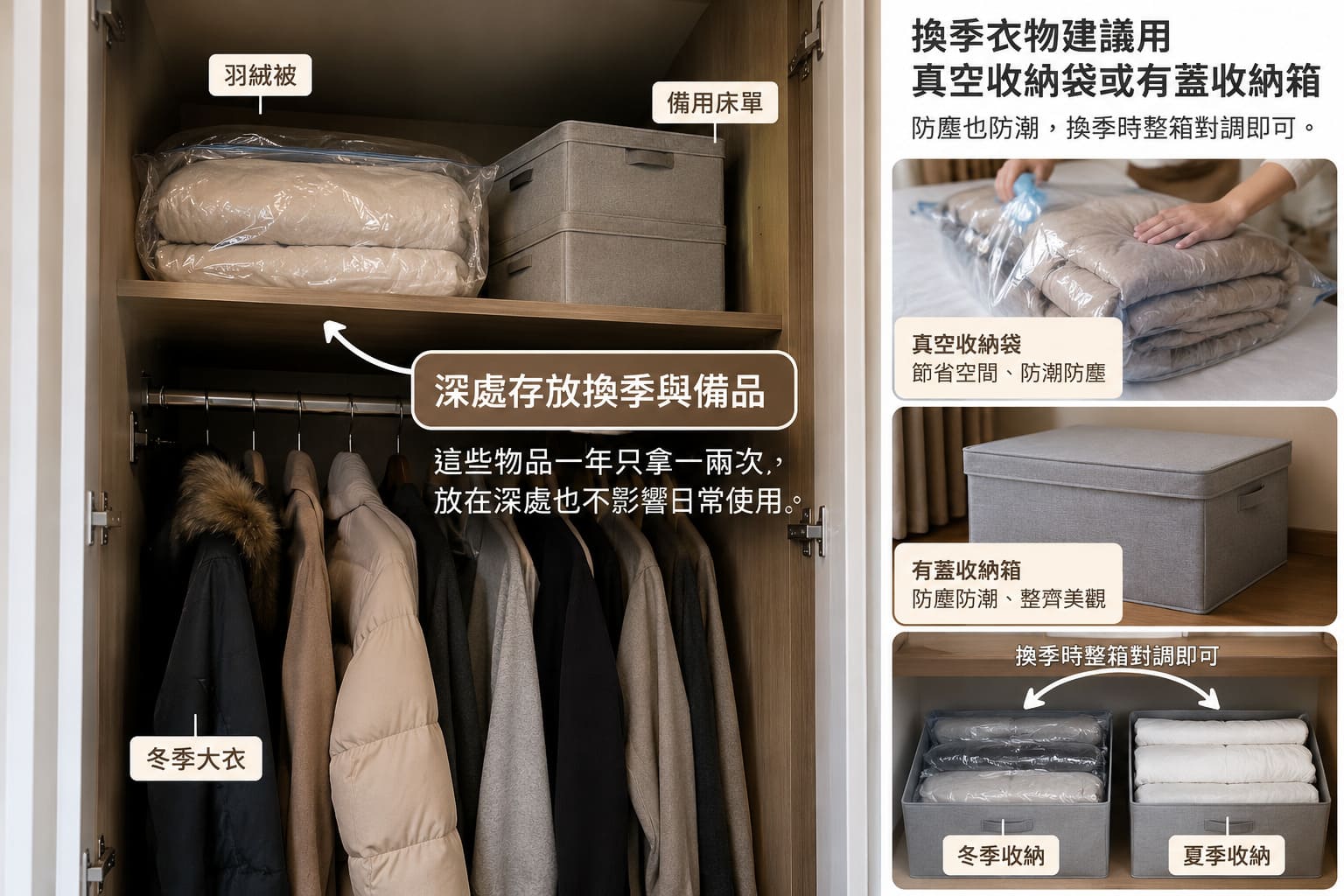 深處存放換季與備品