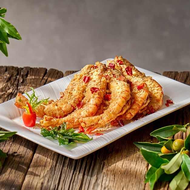 【常溫年菜】米香-椒鹽澎湖大明蝦(6尾) 【常溫年菜】米香-椒鹽澎湖大明蝦(6尾)