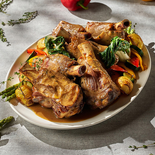 【常溫年菜】GMT-紐西蘭爐烤小牛膝/烤季節時蔬 【常溫年菜】GMT-紐西蘭爐烤小牛膝/烤季節時蔬