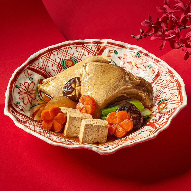 【常溫年菜】晴山-紅燒青甘下巴佐時蔬 【常溫年菜】晴山-紅燒青甘下巴佐時蔬