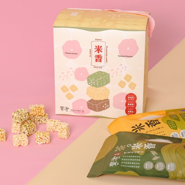【免運】春暖花開米香禮盒(3入) 【免運】春暖花開米香禮盒(3入)