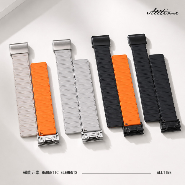 【AllTime】磁能元素 膠囊磁吸矽膠 Garmin專用錶帶 Fenix Instinct Descent tactix 【AllTime】磁能元素 膠囊磁吸矽膠 Garmin專用錶帶 Fenix Instinct Descent tactix