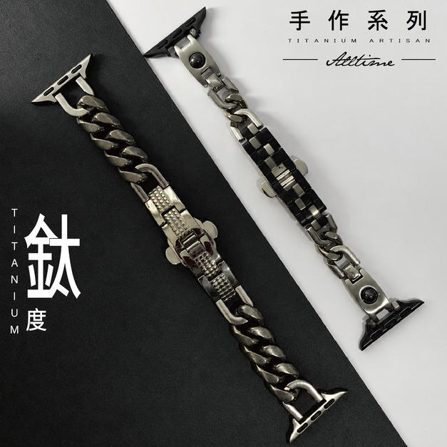【ALL TIME 完全計時】太空金屬-鈦Ti|機甲・棋格| Apple watch 通用錶帶 【ALL TIME 完全計時】太空金屬-鈦Ti|機甲・棋格| Apple watch 通用錶帶