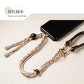 【ALL TIME 完全計時】肩背皮革拼細線手機繩背繩 附夾片_3 【ALL TIME 完全計時】肩背皮革拼細線手機繩背繩 附夾片_3