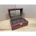 福利品 | 惜物出清 | 花黎紅實木紋手錶收藏盒。3入裝 (木H3R)-福07_2 福利品 | 惜物出清 | 花黎紅實木紋手錶收藏盒。3入裝 (木H3R)-福07_2