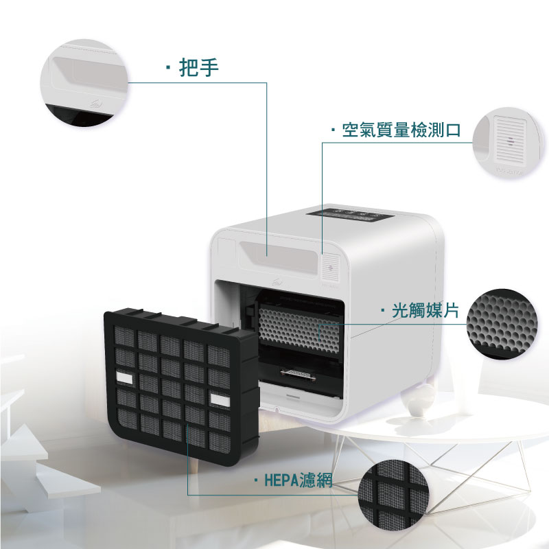 Air-purifier-HEPA-active-carbon-photocatalyst-filter