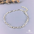 925純銀中性手鍊-BL4切面款 925純銀中性手鍊-BL4切面款