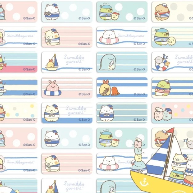 【角落生物海軍姓名貼】 300張 每張2.2X0.9公分,送收納夾 【角落生物海軍姓名貼】 300張 每張2.2X0.9公分,送收納夾