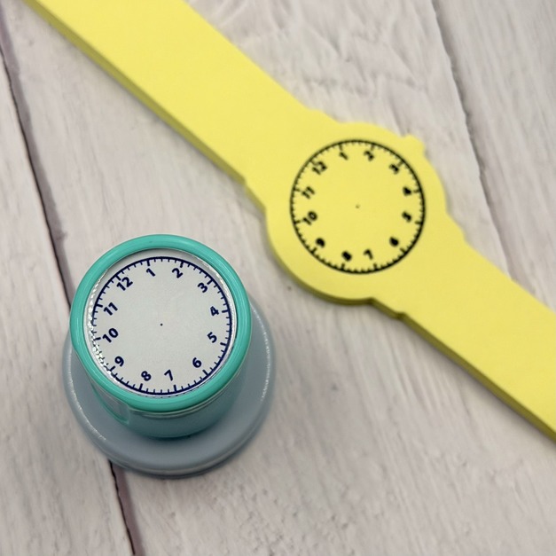3CM時鐘印章 贈【不大黏的手錶便利貼】 3CM時鐘印章 贈【不大黏的手錶便利貼】