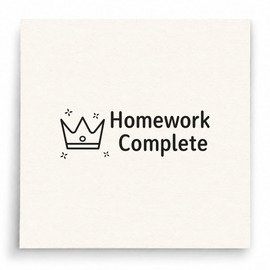 【B0094】 Homework Complete印章 【B0094】 Homework Complete印章
