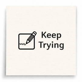 【B0101】 Keep Trying印章 【B0101】 Keep Trying印章