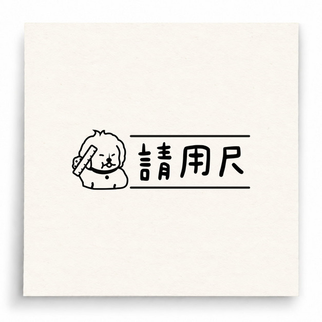 【B0238】 請用尺人物版印章 【B0238】 請用尺人物版印章