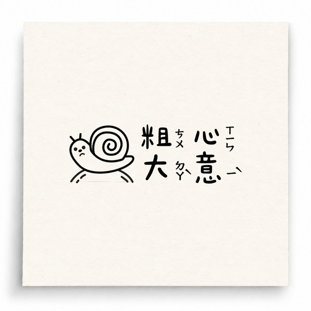 【B0278】 粗心大意人物版印章 【B0278】 粗心大意人物版印章