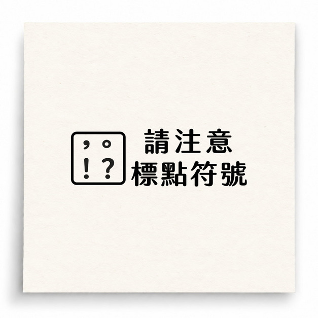 【B0059】 請注意標點符號印章 【B0059】 請注意標點符號印章