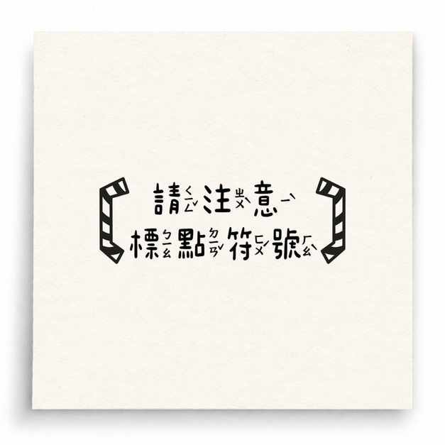 【B0242】 請注意標點符號的使用印章 【B0242】 請注意標點符號的使用印章