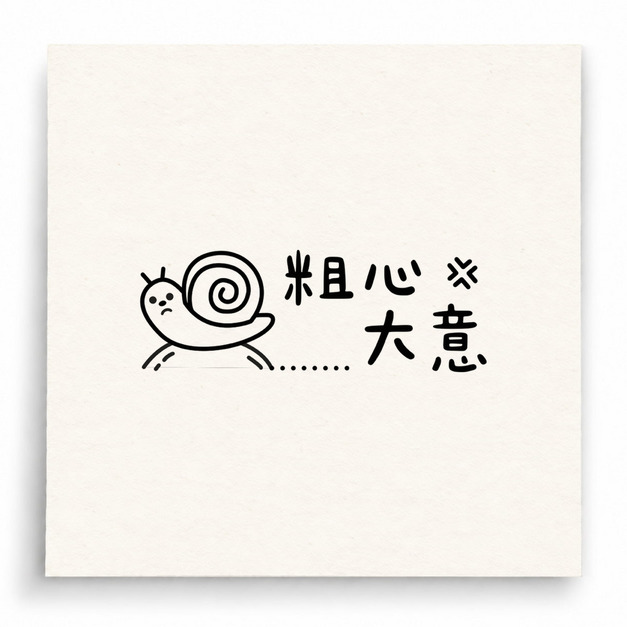【B0172】 粗心大意印章 【B0172】 粗心大意印章