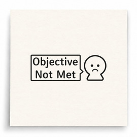 【B0087】 Objective Not Met印章 【B0087】 Objective Not Met印章