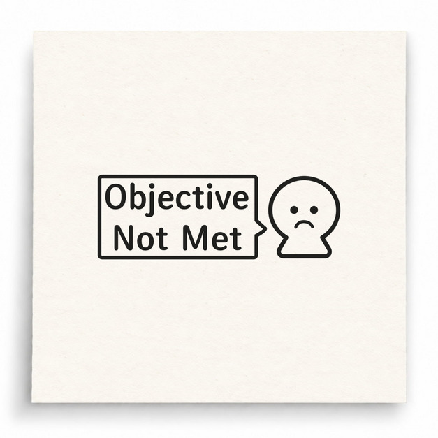 【B0087】 Objective Not Met印章 【B0087】 Objective Not Met印章