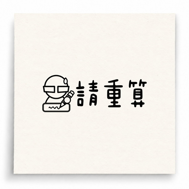 【B0171】 請重算印章 【B0171】 請重算印章