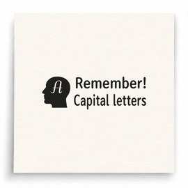 【B0090】 Remember Capital Letters印章 【B0090】 Remember Capital Letters印章