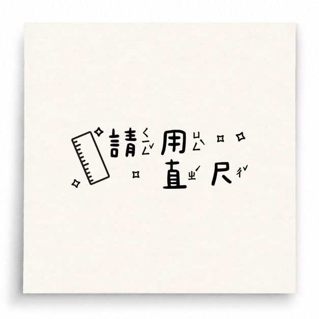 【B0273】 請用直尺人物版印章 【B0273】 請用直尺人物版印章