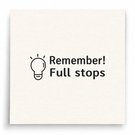 【B0091】 Remember Full Stops印章 【B0091】 Remember Full Stops印章