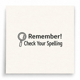 【B0092】 Remember Check Your Spelling印章 【B0092】 Remember Check Your Spelling印章