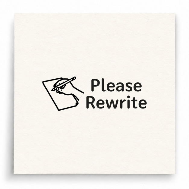 【B0097】 Please Rewrite印章 【B0097】 Please Rewrite印章