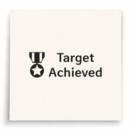 【B0102】 Target Achieved印章 【B0102】 Target Achieved印章