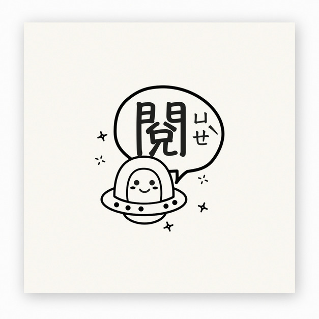 【J0199】閱印章 飛碟外星人寶寶 【J0199】閱印章 飛碟外星人寶寶