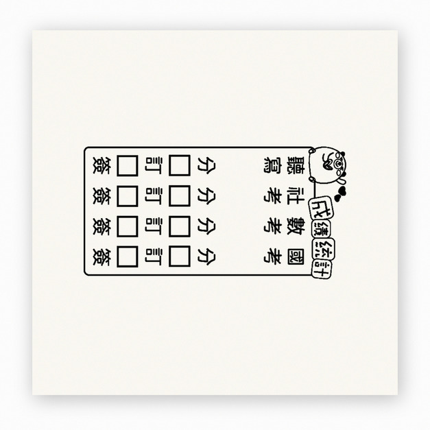 【F0020】作業完成檢核單印章 【F0020】作業完成檢核單印章