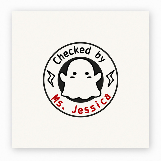 【J0216】Checked by Ms. Jessica 02印章 【J0216】Checked by Ms. Jessica 02印章